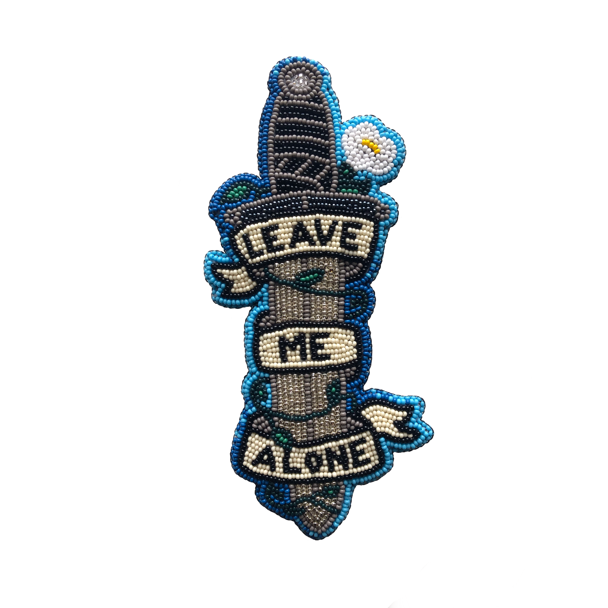 'leave me alone' sticker
